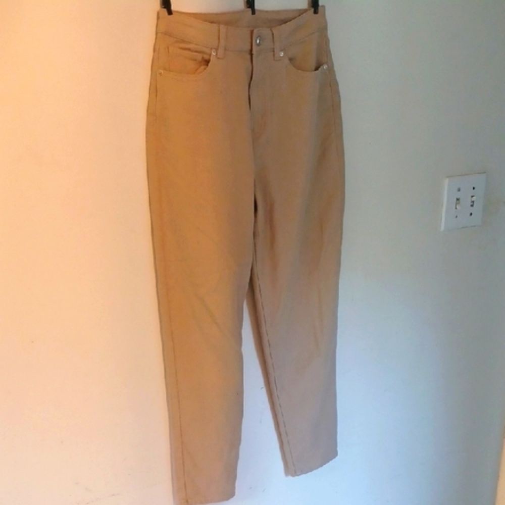 H&M Divided Tan Straight Leg Jeans, 6